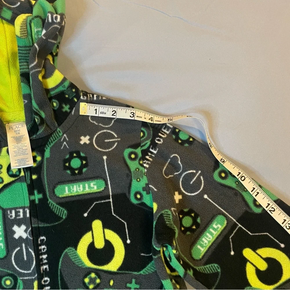 Kids Gaming-Themed One Piece Pajama Size M/M 7/8